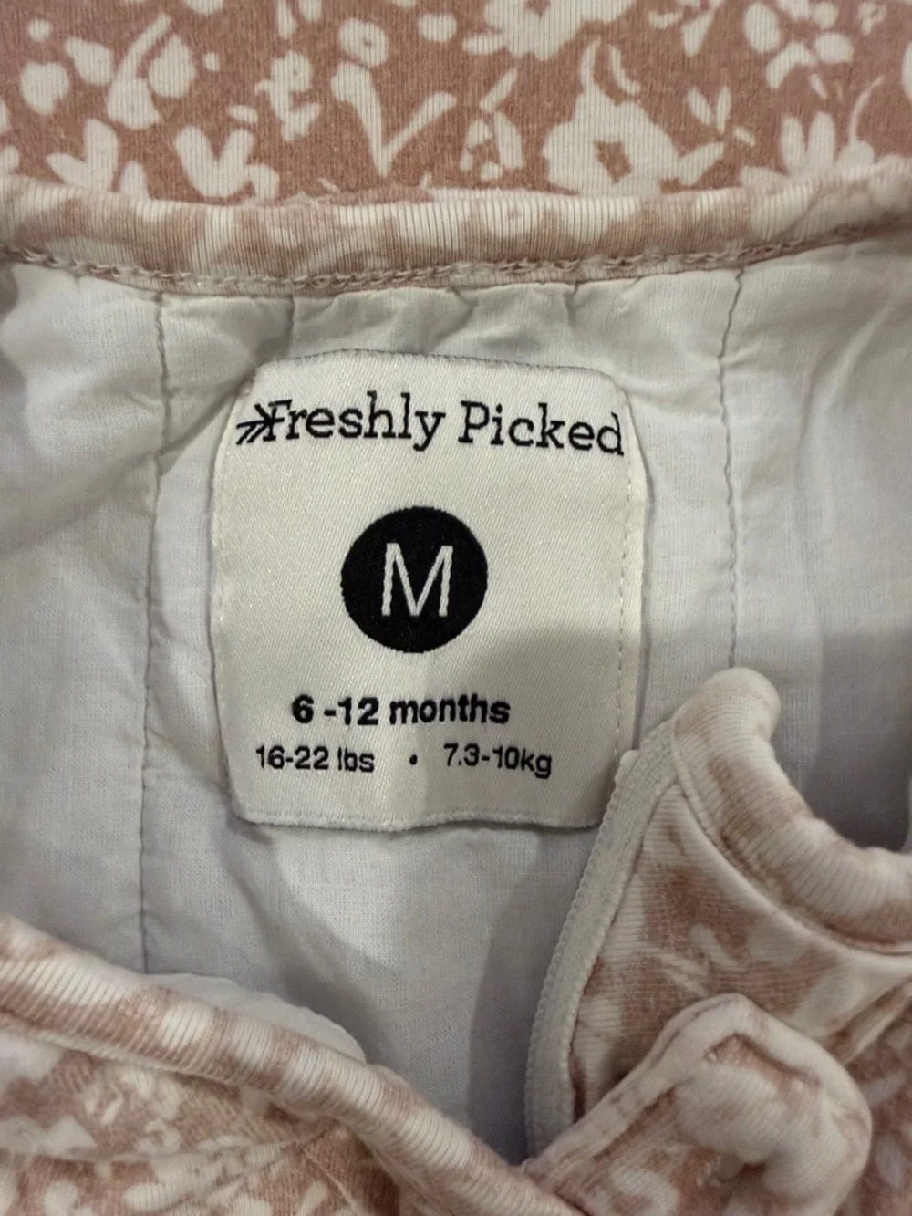 Freshly Picked Dusty Rose Floral Sleeveless Sleep Sack